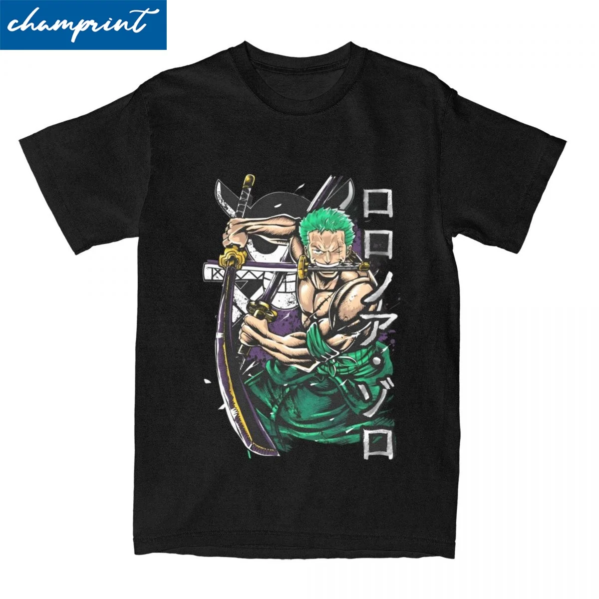 Novelty One Piece Roronoa Zoro Tshirt Men's Round Neck Short Sleeve Top Tee Anime 100%Cotton Summer Clothing
Novelty One Piece Roronoa Zoro Tshirt Men's Round Neck Short Sleeve Top Tee Anime 100%Cotton Summer Clothing