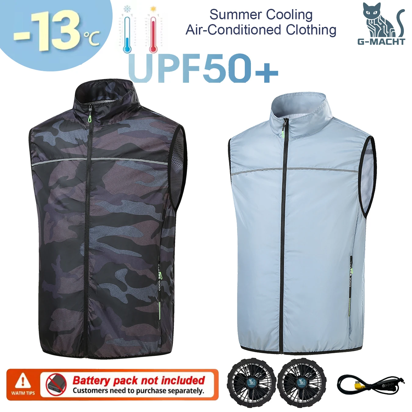 Summer Couple Matching Fan Cooling Sunscreen Jacket Breathable Waterproof UV Protection Outdoor Fishing Skin Vest
Summer Couple Matching Fan Cooling Sunscreen Jacket Breathable Waterproof UV Protection Outdoor Fishing Skin Vest