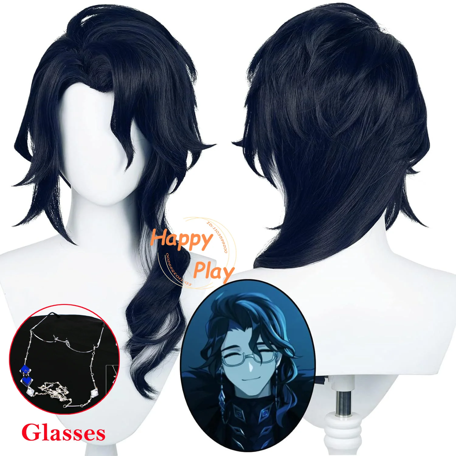 Fatui Regrator Pantalone Cosplay Wig 55cm Long Cruly Anime Wigs Heat Resistant Synthetic Hair Hallowen Party Wig + Wig Cap
Fatui Regrator Pantalone Cosplay Wig 55cm Long Cruly Anime Wigs Heat Resistant Synthetic Hair Hallowen Party Wig + Wig Cap