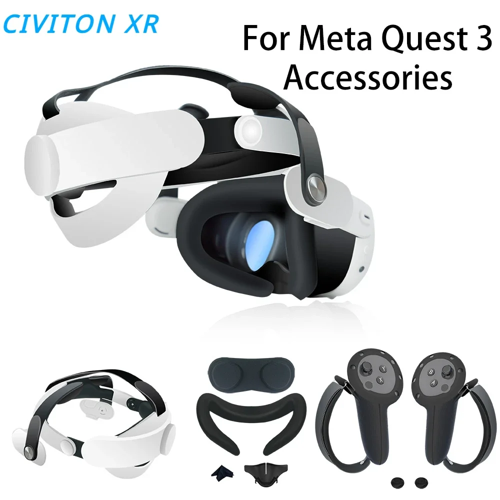 Ремешок Halo для Meta Quest 3, чехлы для контроллера, крышка объектива, светоблокирующаяся силиконовая накладка для носа и лицевая крышка для Quest 3, аксессуары
Ремешок Halo для Meta Quest 3, чехлы для контроллера, крышка объектива, светоблокирующаяся силиконовая накладка для носа и лицевая крышка для Quest 3, аксессуары