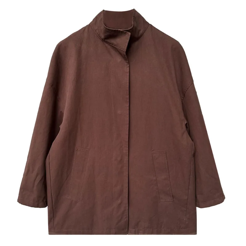 2026 New Spring Autum Women Single Breasted Lining Wide Loose Jacket Stand Collar Batwing Styles Trench Boy Friend Clothing
2026 New Spring Autum Women Single Breasted Lining Wide Loose Jacket Stand Collar Batwing Styles Trench Boy Friend Clothing