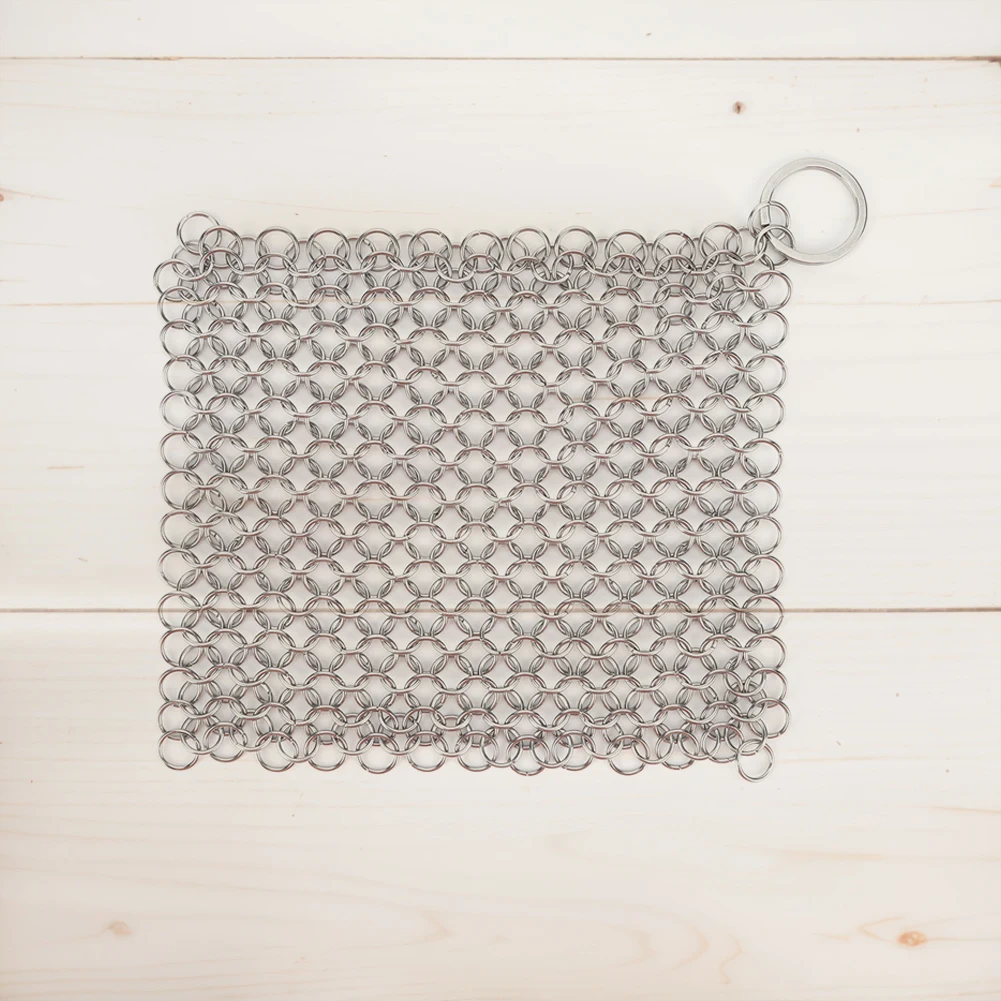 Cast Iron Cleaner with Hanging Ring Cast Iron Scrubber Stainless Steel Cookware Rust Remover Scraper for Cast Iron Pans
Cast Iron Cleaner with Hanging Ring Cast Iron Scrubber Stainless Steel Cookware Rust Remover Scraper for Cast Iron Pans