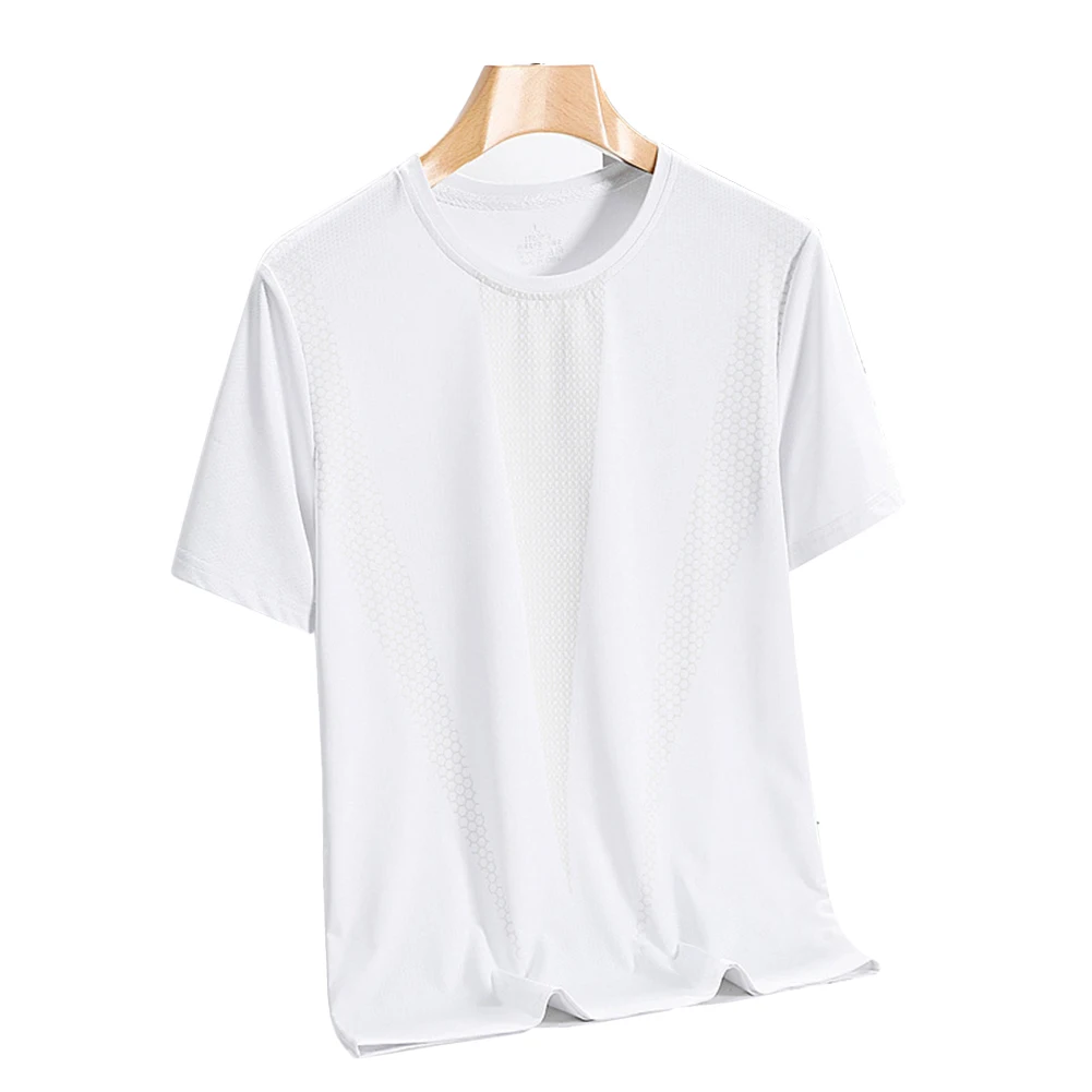 For Casual Wear Crew Neck Fitness Top Men Ice Silk T-shirt For Fitness Activities Bodybuilding Tee Quick Drying Technology
For Casual Wear Crew Neck Fitness Top Men Ice Silk T-shirt For Fitness Activities Bodybuilding Tee Quick Drying Technology