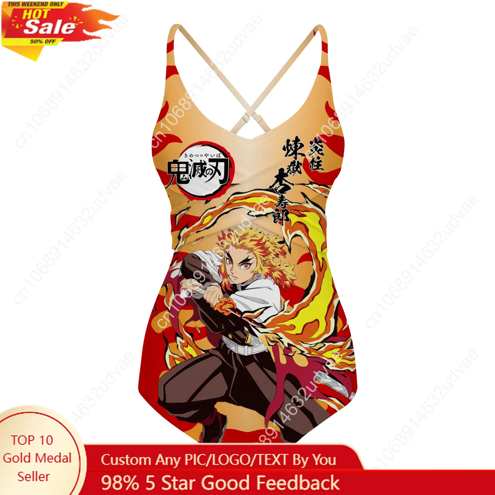 Rengoku Kyoujurou Swimsuit Womens Sling Swimsuits Demon Slayer Personalized Swimwear Pool Beach Bikini Customize Bathing Suits
Rengoku Kyoujurou Swimsuit Womens Sling Swimsuits Demon Slayer Personalized Swimwear Pool Beach Bikini Customize Bathing Suits