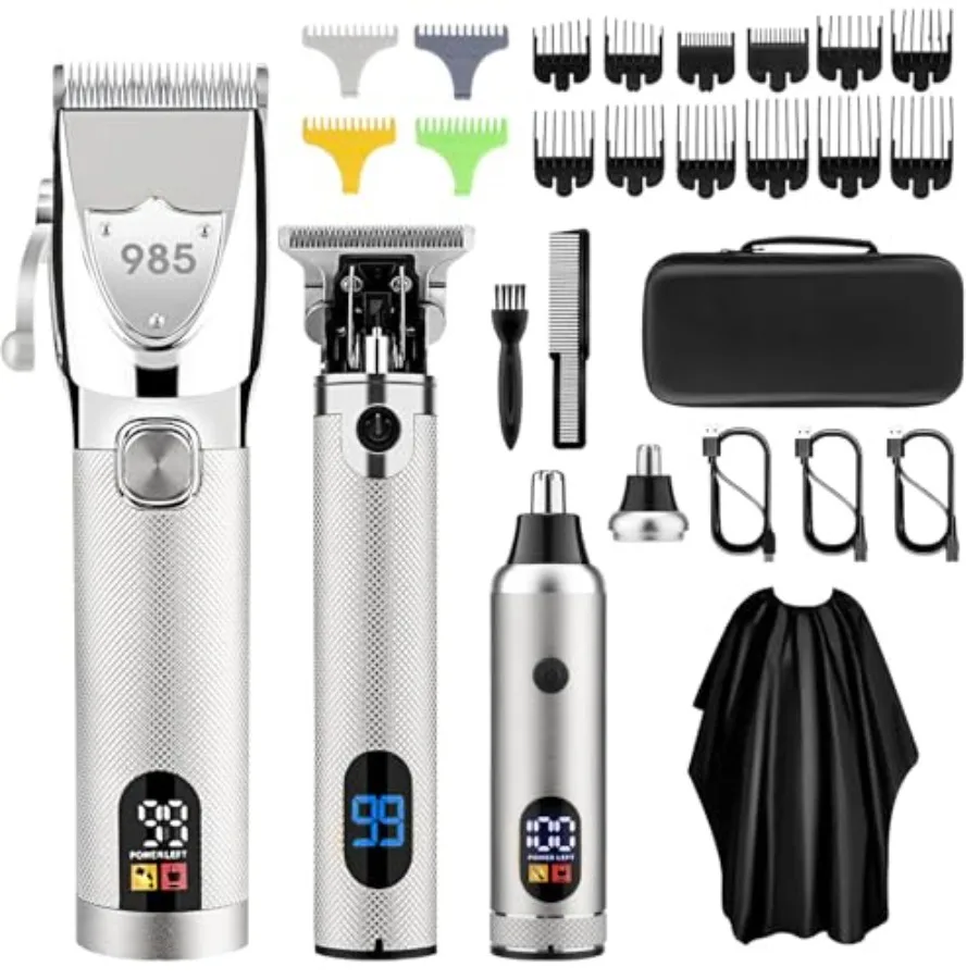 Professional Hair Clippers for Men Electric Cordless Clippers and Trimmers Set Nose Hair Beard Trimmer Hair Cutting Barber Clip
Professional Hair Clippers for Men Electric Cordless Clippers and Trimmers Set Nose Hair Beard Trimmer Hair Cutting Barber Clip