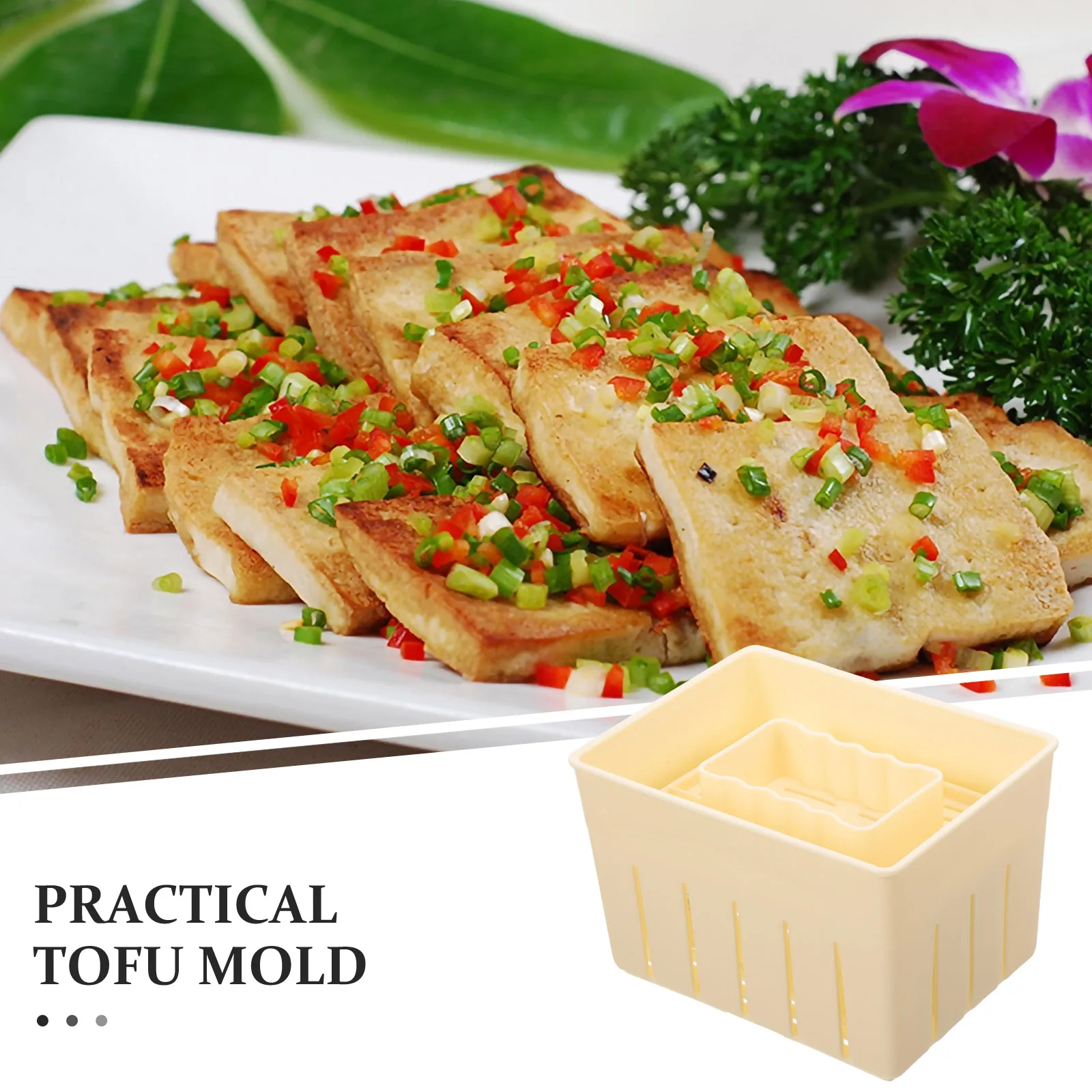 3 Sets Plastic Mold Cheese Maker Bean Curd Presser Diy Tofu Pressing Mold Household Tofu Press Tool Cheese Press Tool For Home
3 Sets Plastic Mold Cheese Maker Bean Curd Presser Diy Tofu Pressing Mold Household Tofu Press Tool Cheese Press Tool For Home