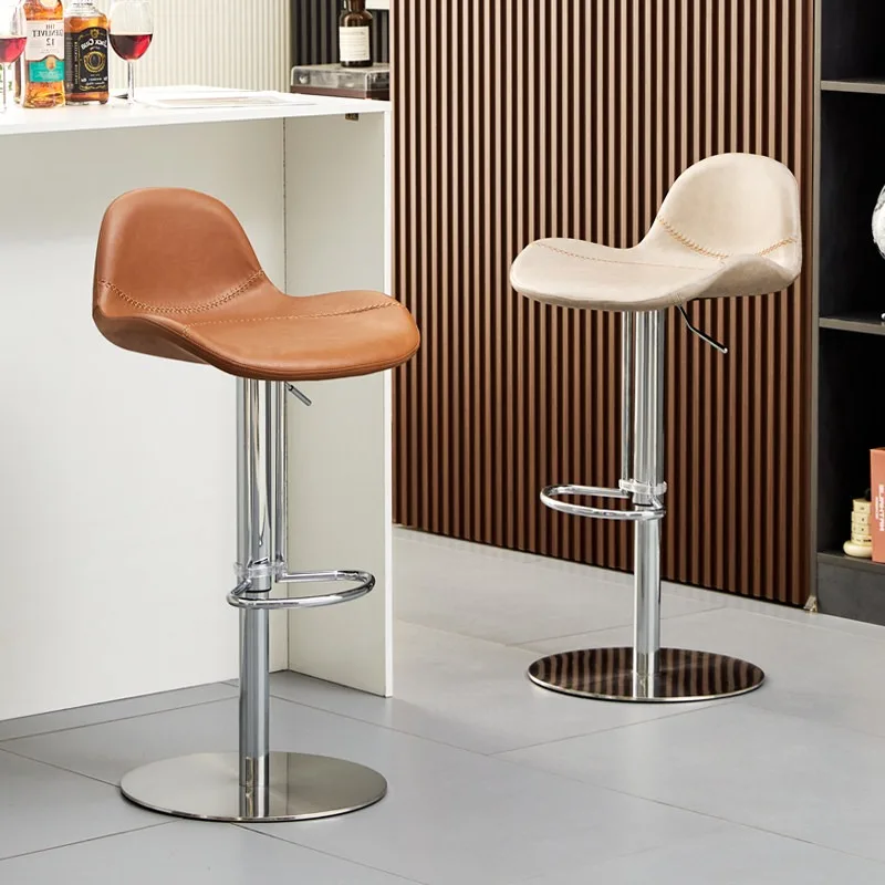 Metal High Bar Chair Height Adjustable Island Swivel Bar Chair Counter Modern Backrest Luxury Chaise Bar Cuisine Hotel Furniture
Metal High Bar Chair Height Adjustable Island Swivel Bar Chair Counter Modern Backrest Luxury Chaise Bar Cuisine Hotel Furniture