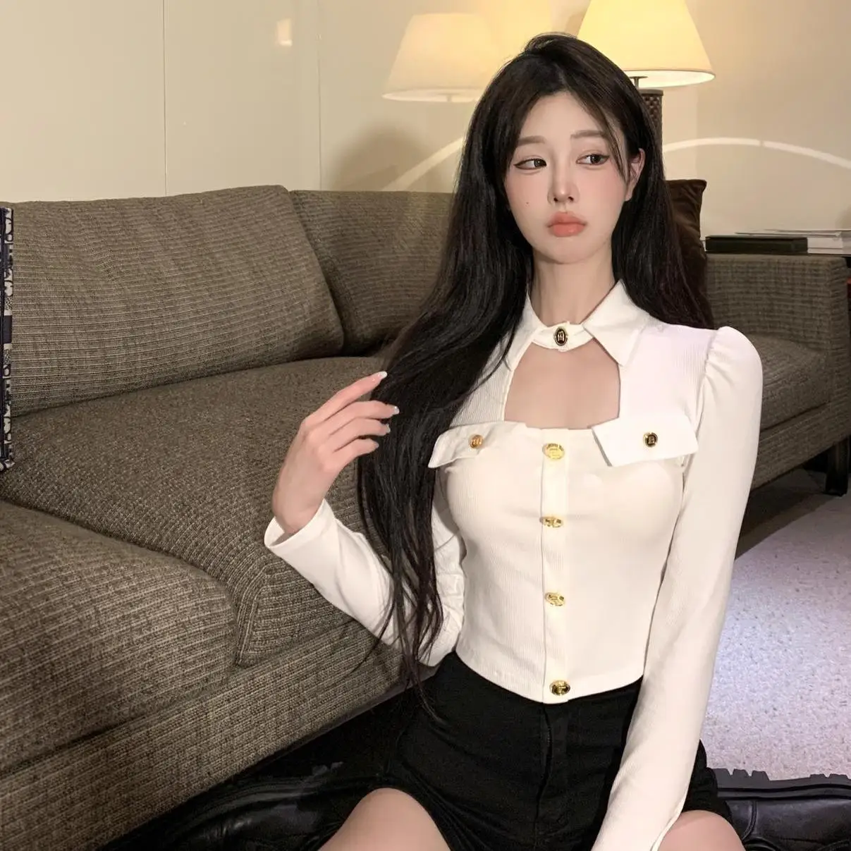 Y Ne Long Sve Slim Fit ort T irt Женский сексуальный топ с вырезами Casual Sle Полиэфирное волокно 00% дизайн с воротником Генри
Y Ne Long Sve Slim Fit ort T irt Женский сексуальный топ с вырезами Casual Sle Полиэфирное волокно 00% дизайн с воротником Генри