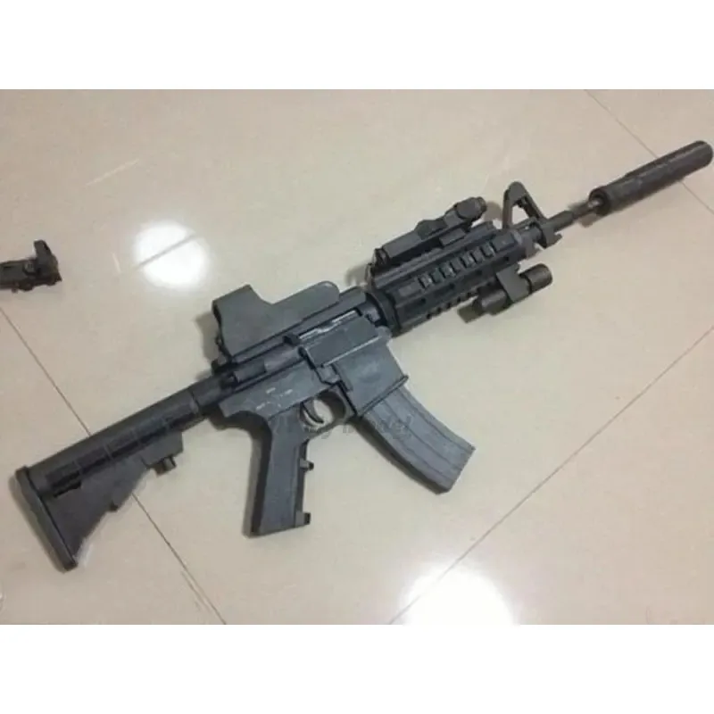 85cm DIY Paper Model m4a1 assaults gun 3D paper craft can not launch Handmade Toy For Boy Girl Gift
85cm DIY Paper Model m4a1 assaults gun 3D paper craft can not launch Handmade Toy For Boy Girl Gift
