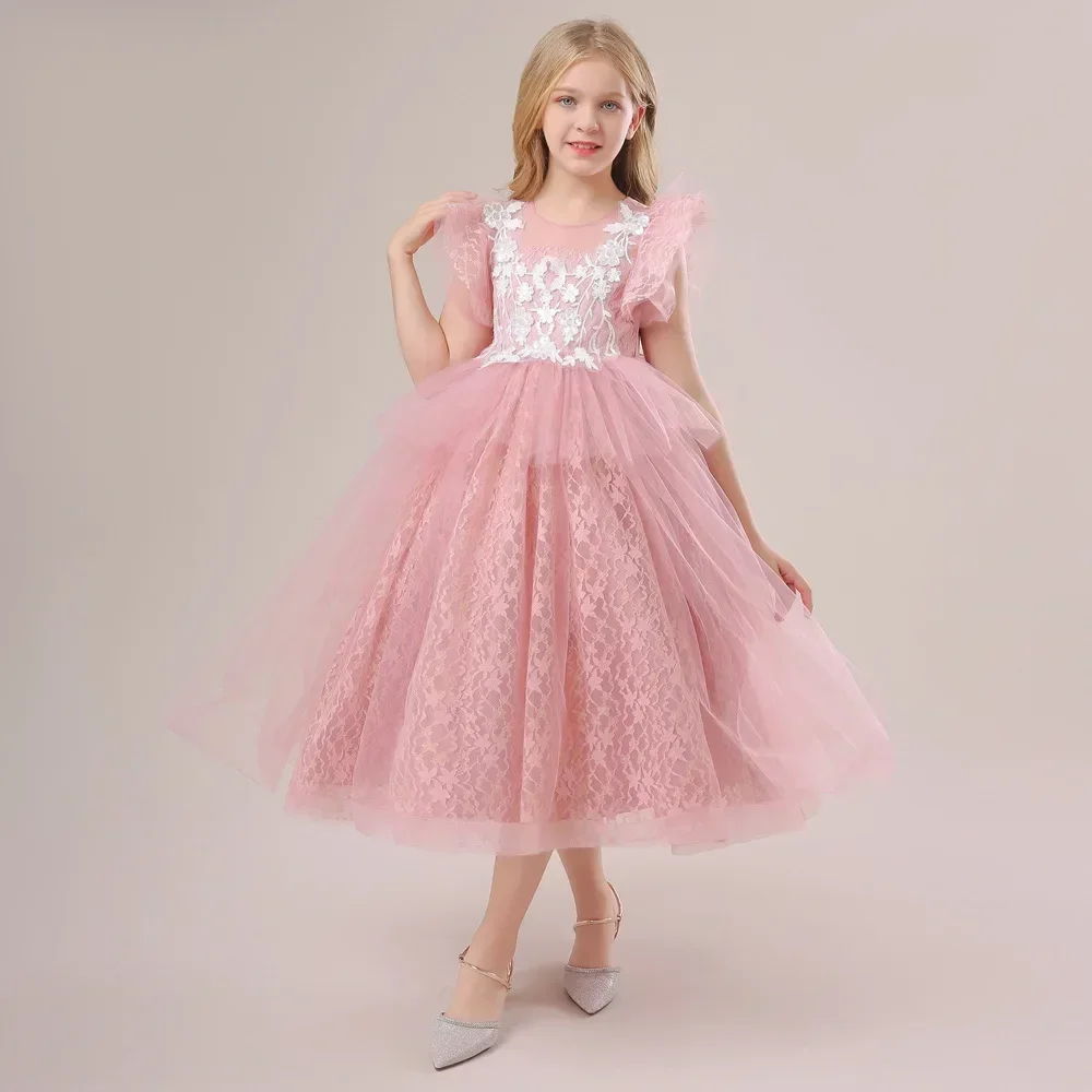 Summer Sequin Bridesmaid Party Girls Dresses Puffy Tulle Flower Wedding Girl Princess White Dress Kids Birthday Costume 5-14 Yrs
Summer Sequin Bridesmaid Party Girls Dresses Puffy Tulle Flower Wedding Girl Princess White Dress Kids Birthday Costume 5-14 Yrs