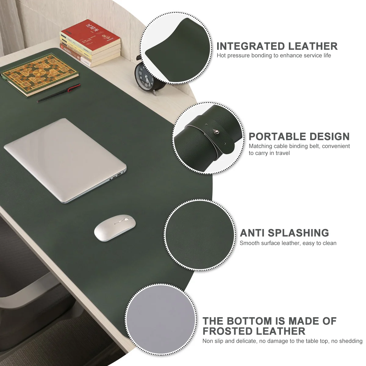 PU Double-sided Mouse Pad Creative Mouse Mat Large Gaming Mouse Pad Laptop Mouse Mat for Home Office (Dark Green, Grey)
PU Double-sided Mouse Pad Creative Mouse Mat Large Gaming Mouse Pad Laptop Mouse Mat for Home Office (Dark Green, Grey)