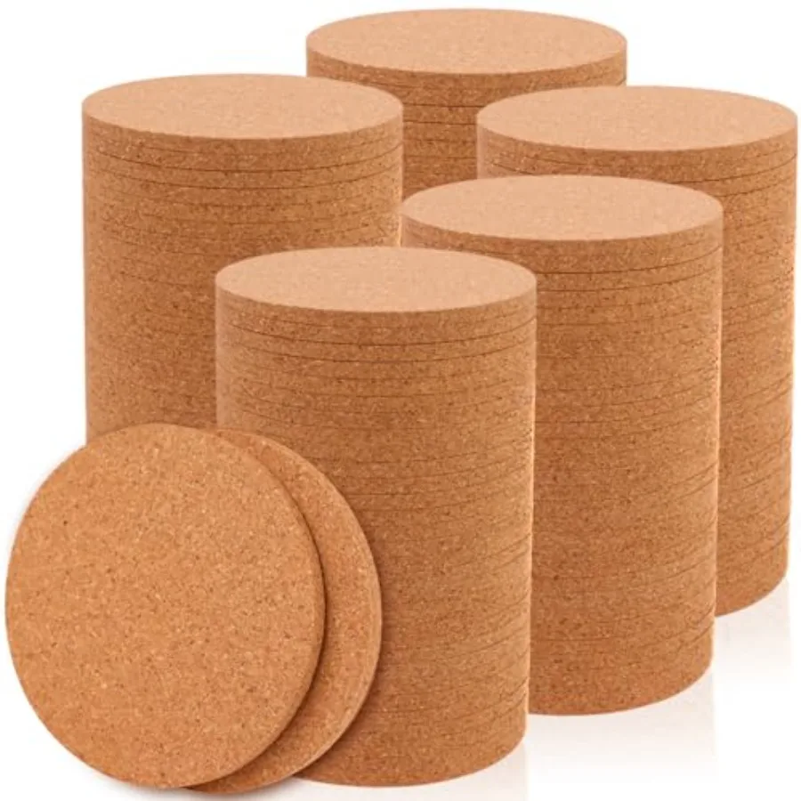 200 PCS Cork Coaster Bulk for Drink Absorbent 4 Inches Tea or Coffee Coaster Set Round Heat Resistant Bar Cup Mat Reusable Tabl
200 PCS Cork Coaster Bulk for Drink Absorbent 4 Inches Tea or Coffee Coaster Set Round Heat Resistant Bar Cup Mat Reusable Tabl