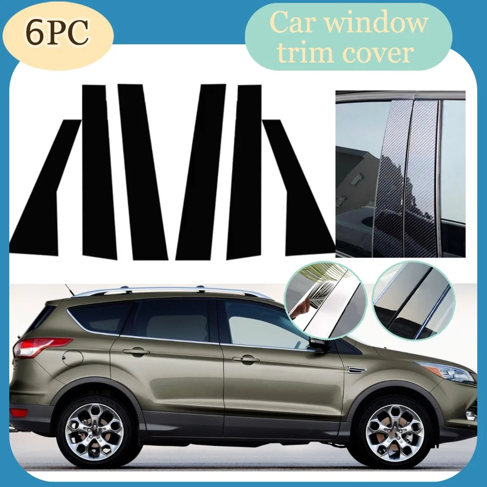 6PCS Silver Carbon Gloss Black Door Trim Pillar Posts Fit For Ford Escape Kuga 2013 2014 2015 2016 2017 2018 2019 Window Cover
6PCS Silver Carbon Gloss Black Door Trim Pillar Posts Fit For Ford Escape Kuga 2013 2014 2015 2016 2017 2018 2019 Window Cover
