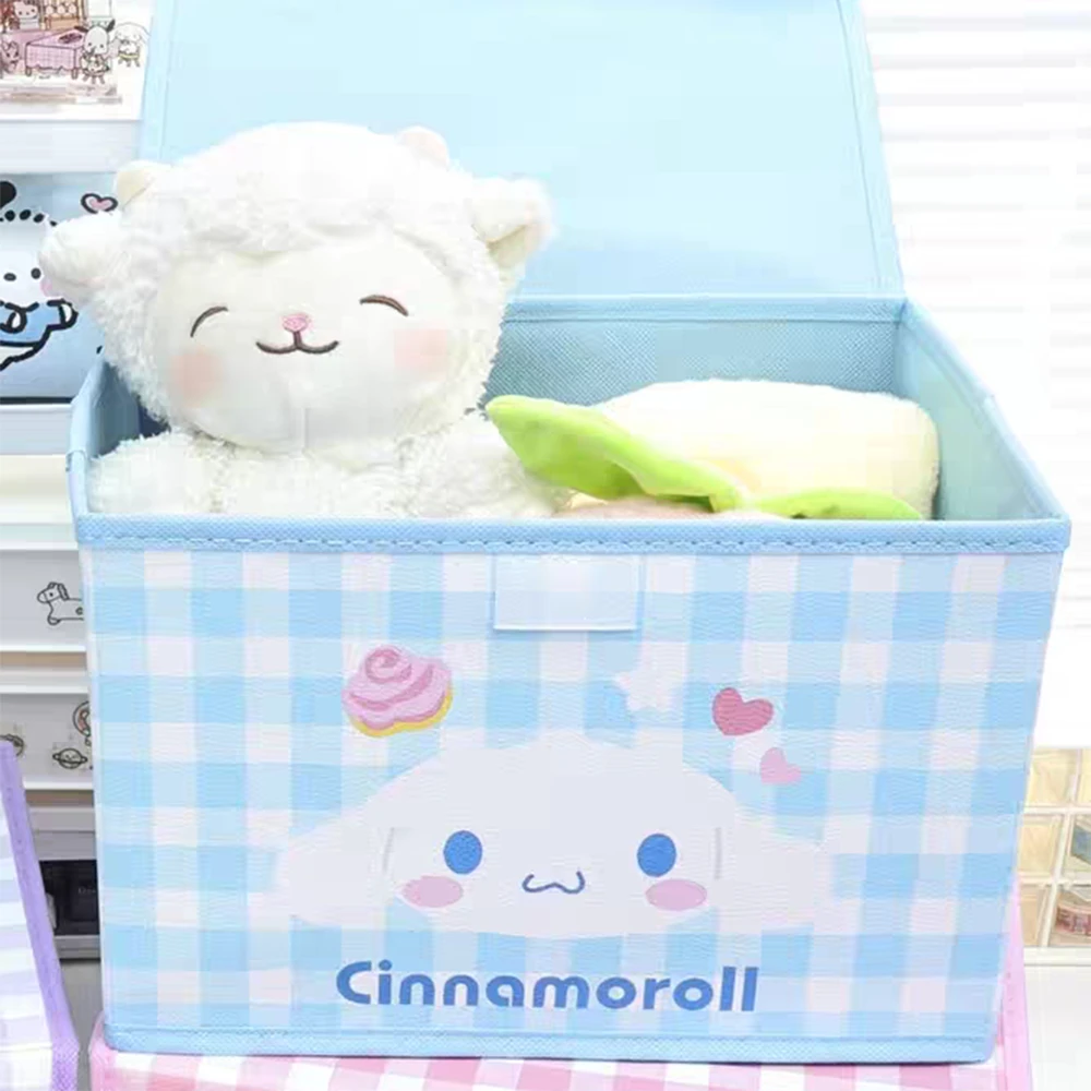 Kawaii Cinnamoroll складной ящик для хранения с крышкой мультфильм Sanrio студенческая настольная кукла корзина для хранения средств по уходу за кожей для девочек Рождественский подарок
Kawaii Cinnamoroll складной ящик для хранения с крышкой мультфильм Sanrio студенческая настольная кукла корзина для хранения средств по уходу за кожей для девочек Рождественский подарок