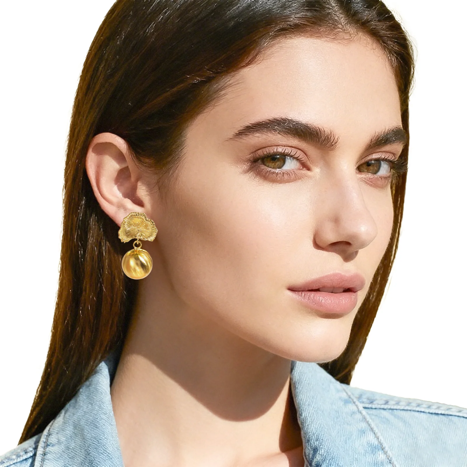 YTJX 18K Copper Gold-Plated New Style Flower Popular Imitation Pearl Water Drop Elegant Ladies' Earrings Fashionable
YTJX 18K Copper Gold-Plated New Style Flower Popular Imitation Pearl Water Drop Elegant Ladies' Earrings Fashionable