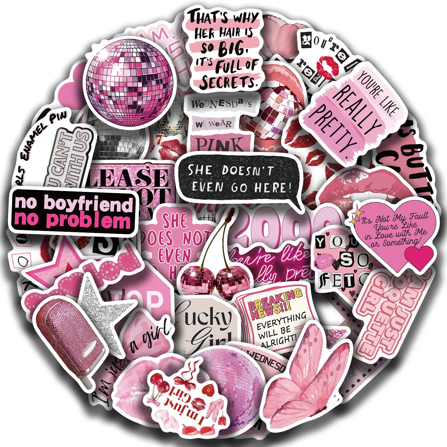 50PCS Pink Girls Cute Cartoon Graffiti Stickers DIY Phone Guitar Laptop Notebook Suitcase Cup Waterproof Sticker
50PCS Pink Girls Cute Cartoon Graffiti Stickers DIY Phone Guitar Laptop Notebook Suitcase Cup Waterproof Sticker