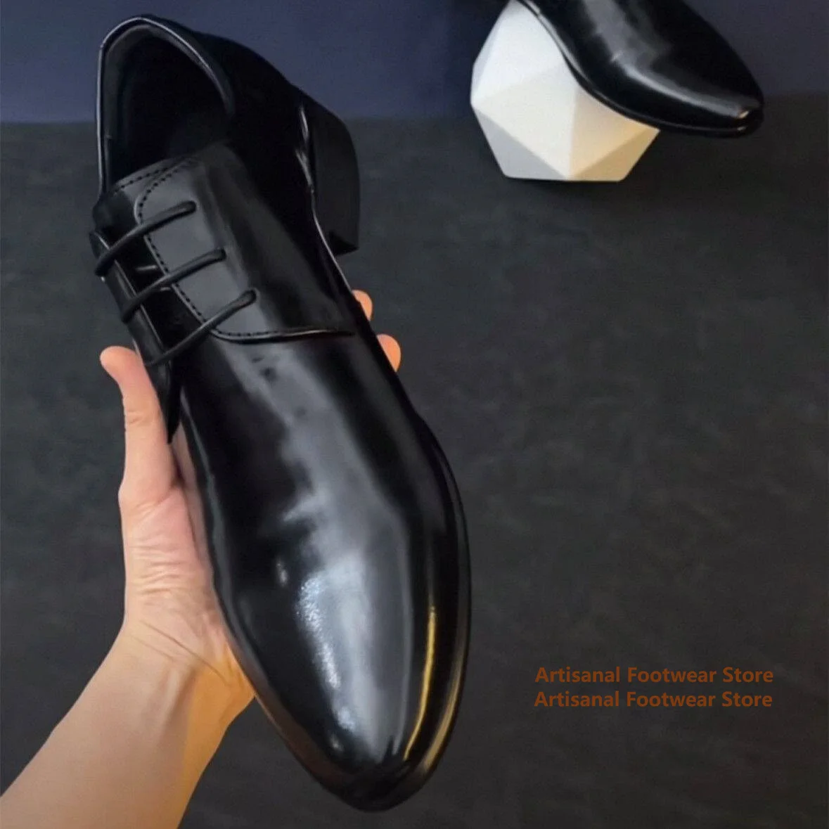 Men's Black Leather Derby Shoes Pointy Toe Lace Up Low Heel Casual Shoes Resistant Formal Business Wedding Dress Oxford Shoes
Men's Black Leather Derby Shoes Pointy Toe Lace Up Low Heel Casual Shoes Resistant Formal Business Wedding Dress Oxford Shoes
