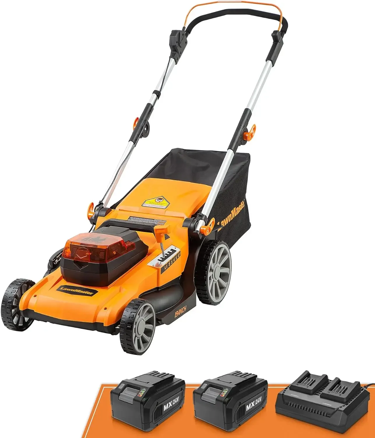 48V MAX* 19-inch Brushless Cordless Mower with 2X24V MAX* 4.0Ah Battery and A Dual Charger
48V MAX* 19-inch Brushless Cordless Mower with 2X24V MAX* 4.0Ah Battery and A Dual Charger