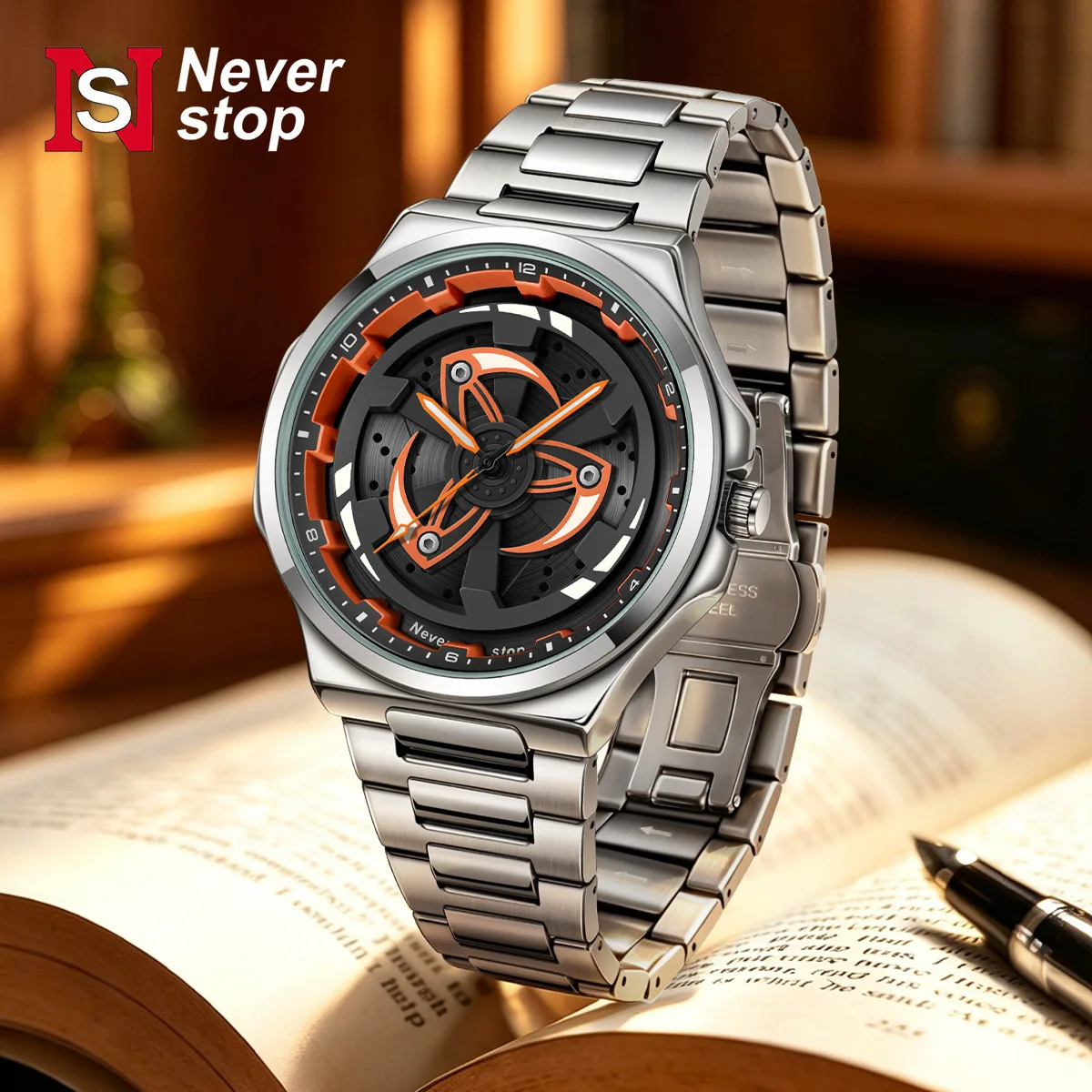 High Quality Hot Selling Quartz Watch Men Turntable Skeleton Dial Personalized Classic Luminous Rotating Steel Men Watch Clock
High Quality Hot Selling Quartz Watch Men Turntable Skeleton Dial Personalized Classic Luminous Rotating Steel Men Watch Clock