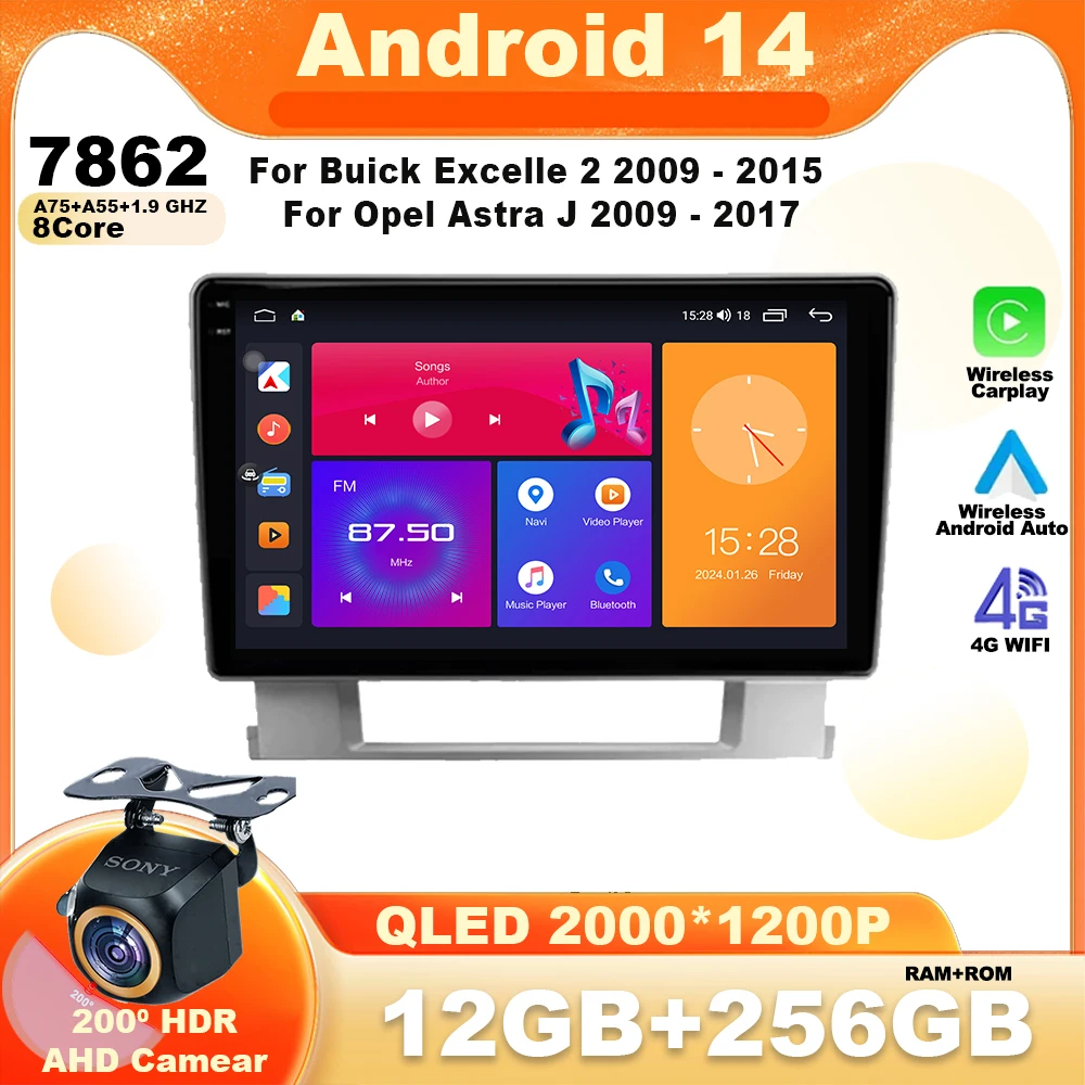 Android 14 для Buick Excelle 2 2009 - 2015 для Opel Astra J 2009 - 2017 Автомобильный GPS мультимедийный плеер Carplay Радио Навигация
Android 14 для Buick Excelle 2 2009 - 2015 для Opel Astra J 2009 - 2017 Автомобильный GPS мультимедийный плеер Carplay Радио Навигация