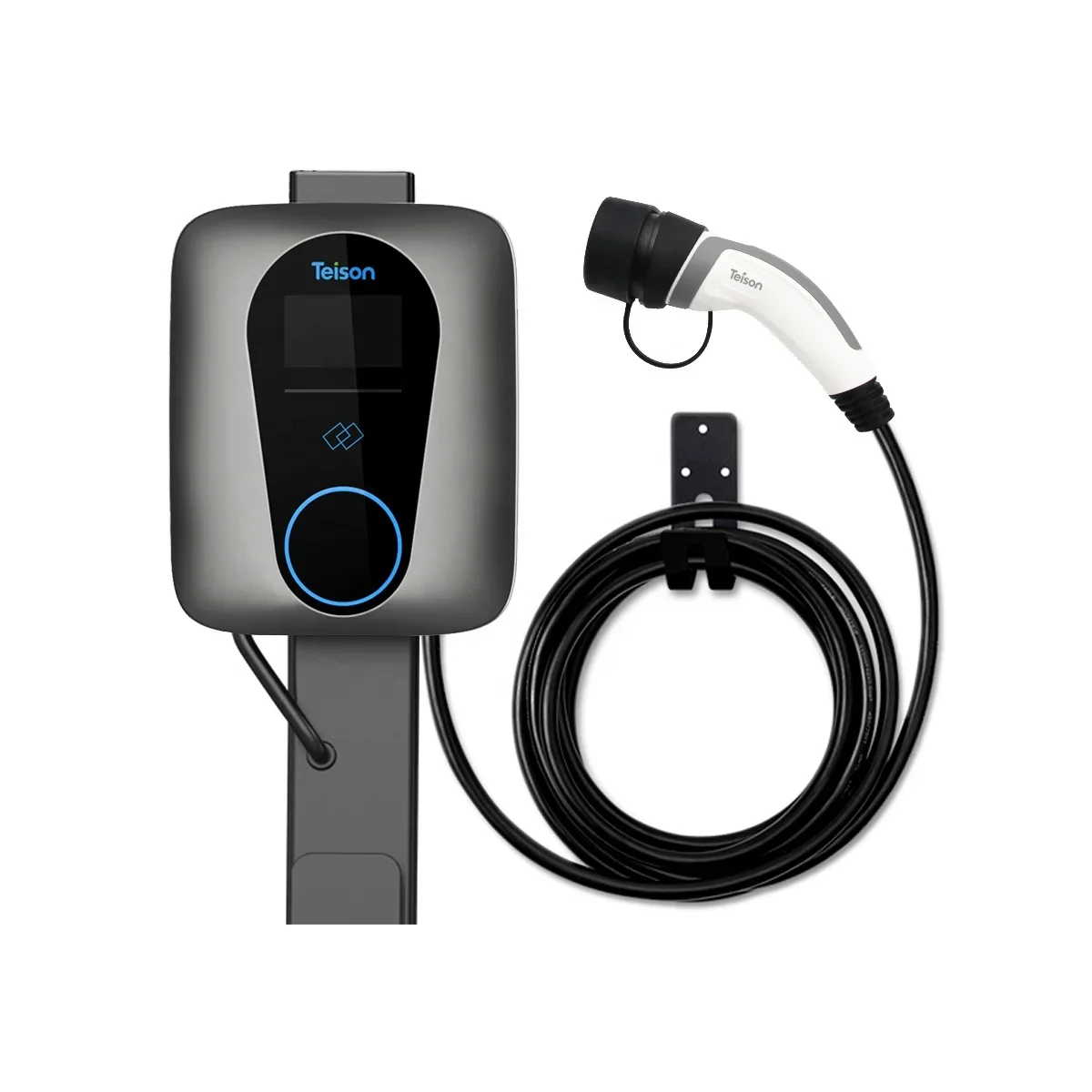 Teison factory 22kw RFID card home EV charger wallbox type 2 plug with 4.5m charging cable
Teison factory 22kw RFID card home EV charger wallbox type 2 plug with 4.5m charging cable