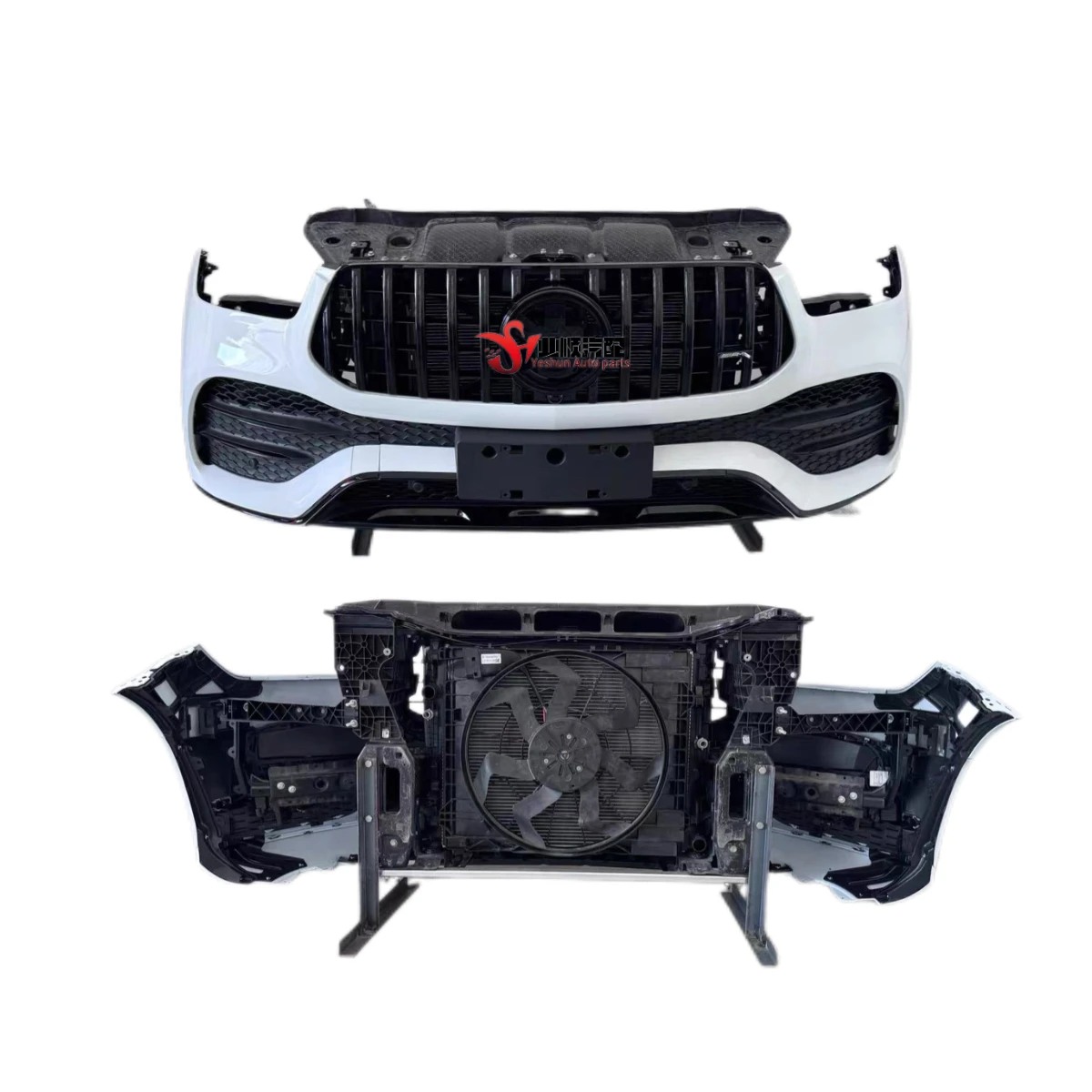 W167 GLE350 GLE450 GLE53 Front Bumper Kit With Electronic Fan Door Frame Radiator Parts
W167 GLE350 GLE450 GLE53 Front Bumper Kit With Electronic Fan Door Frame Radiator Parts