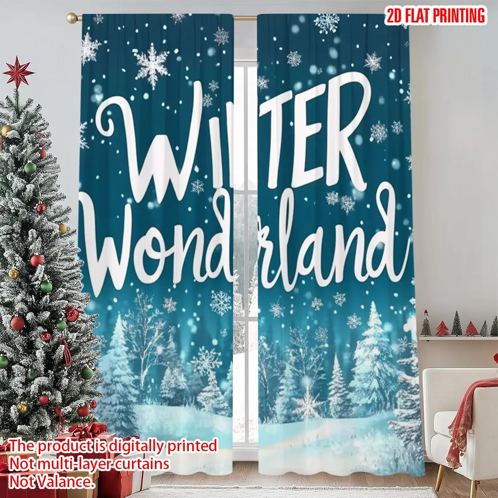2pcs 2D flat printing Merry Christmas Popular Party Window Curtains winter wonderland 01 Versatile Fabric Without Electricity
2pcs 2D flat printing Merry Christmas Popular Party Window Curtains winter wonderland 01 Versatile Fabric Without Electricity