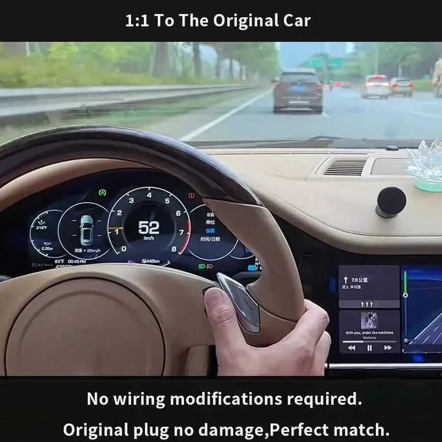 Для Porsche Panamera 2010-2016 Автомобильный ЖК-дисплей с цифровым кластером и Carplay Virtual Cockpit SpeedMeter Приборная панель Экран Инструмент
Для Porsche Panamera 2010-2016 Автомобильный ЖК-дисплей с цифровым кластером и Carplay Virtual Cockpit SpeedMeter Приборная панель Экран Инструмент