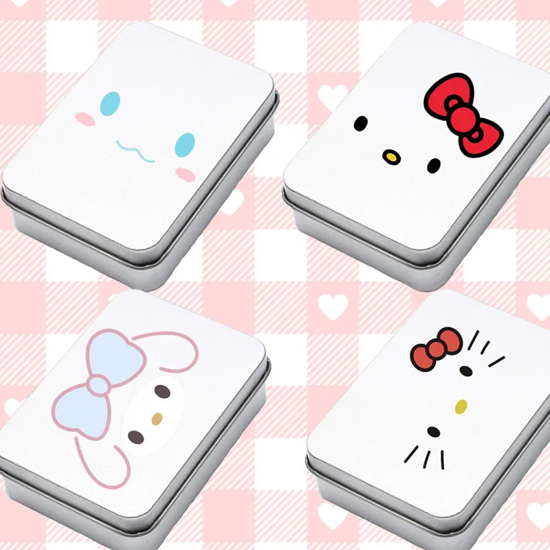 Hello Kitty Iron Box Kuromi Sticker Child Jewelry Hair Clips Ring Storage Melody Kawaii Tidy Medicine Box Portable Birthday Gift
Hello Kitty Iron Box Kuromi Sticker Child Jewelry Hair Clips Ring Storage Melody Kawaii Tidy Medicine Box Portable Birthday Gift