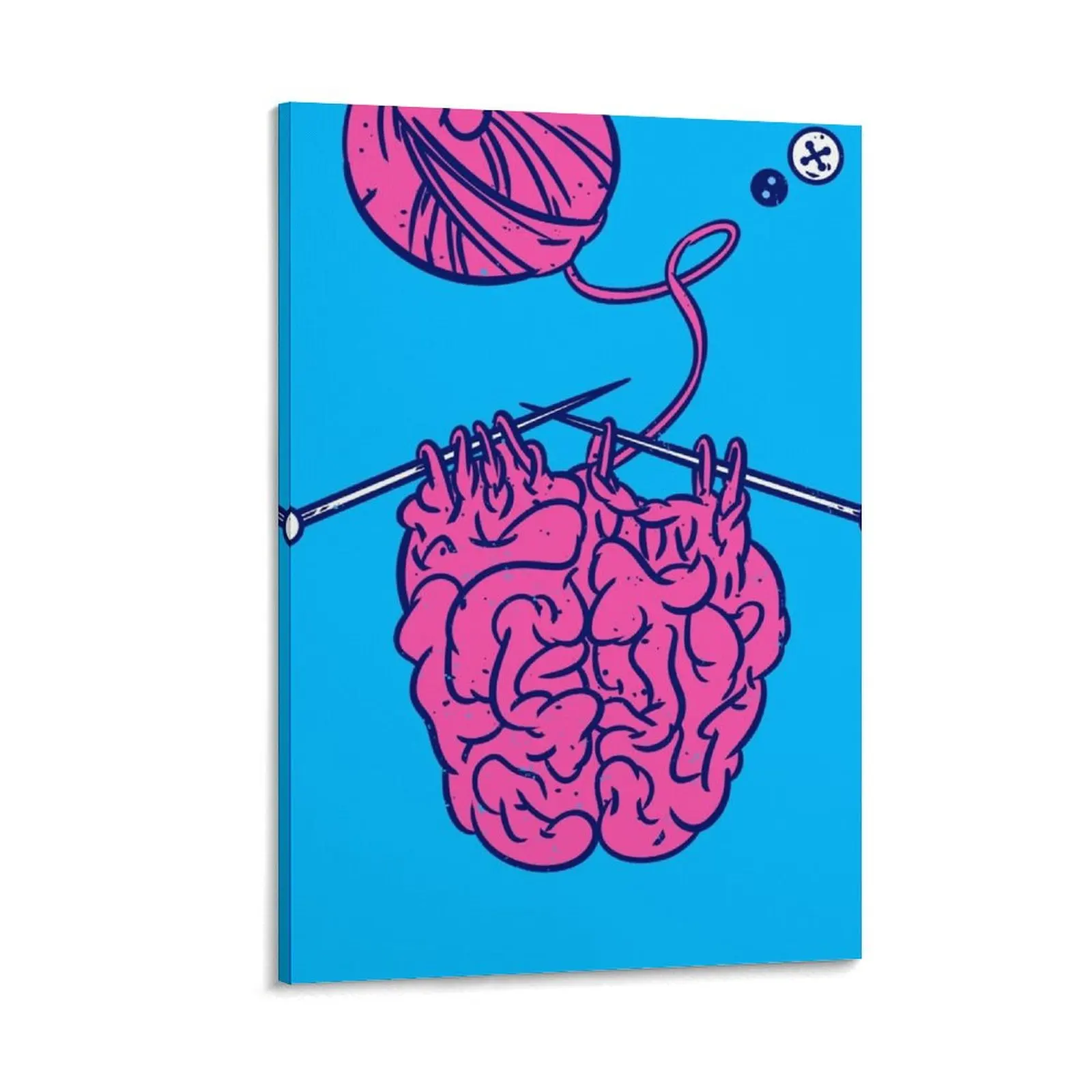 Knitting a brain Canvas Painting bedroom decoration wall decoration painting room decoration accessories for bedroom
Knitting a brain Canvas Painting bedroom decoration wall decoration painting room decoration accessories for bedroom