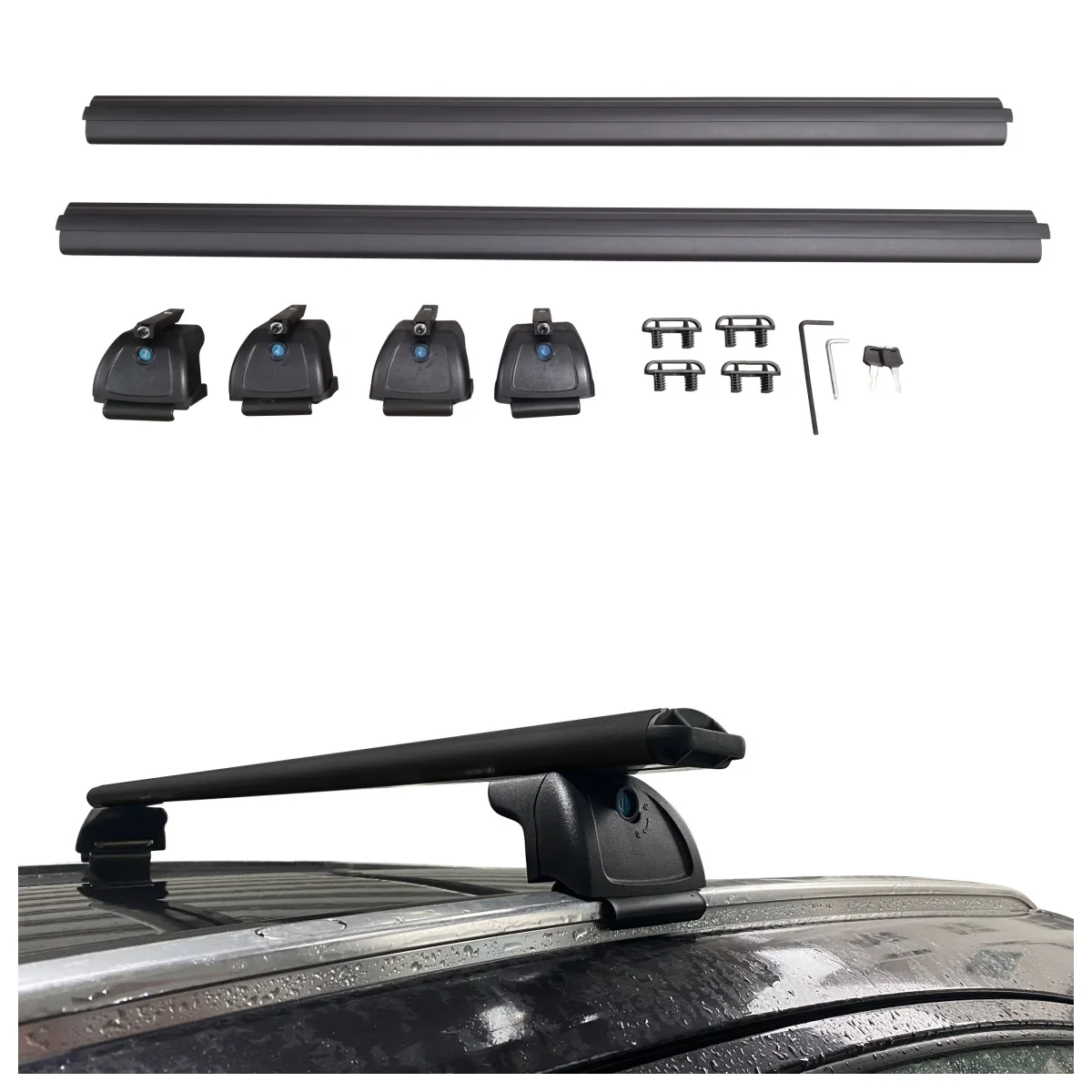 Heavy Duty Universal Aluminum Alloy Roof Rack Cross Bar for Flush Roof Rail Car Cargo Carrier
Heavy Duty Universal Aluminum Alloy Roof Rack Cross Bar for Flush Roof Rail Car Cargo Carrier