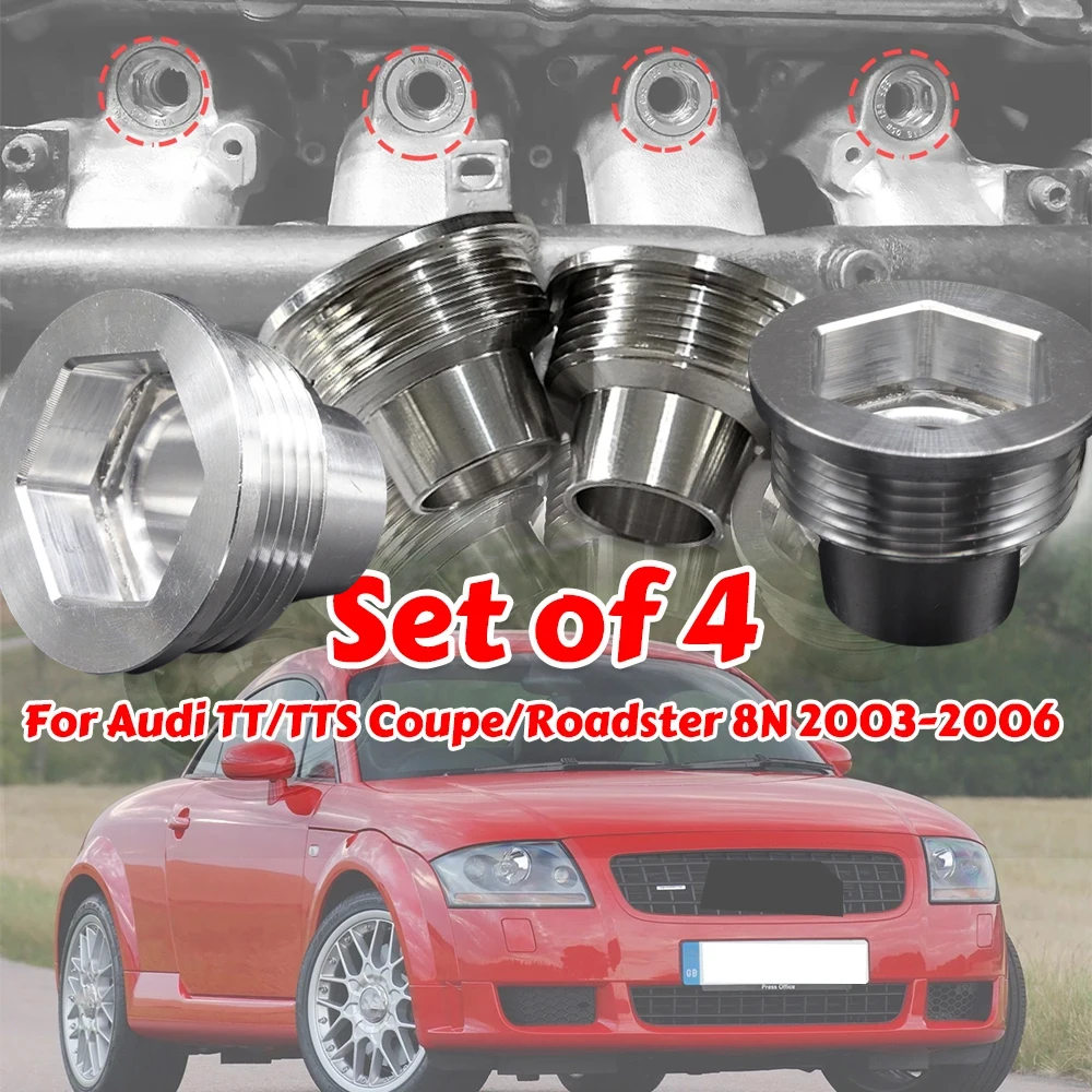 4X Fuel Injector Insert For Audi TT TTS Coupe Roadster 8N Upgrade Aluminum Cup Seat Car Replacement Parts 2003 2004 2005 2006
4X Fuel Injector Insert For Audi TT TTS Coupe Roadster 8N Upgrade Aluminum Cup Seat Car Replacement Parts 2003 2004 2005 2006