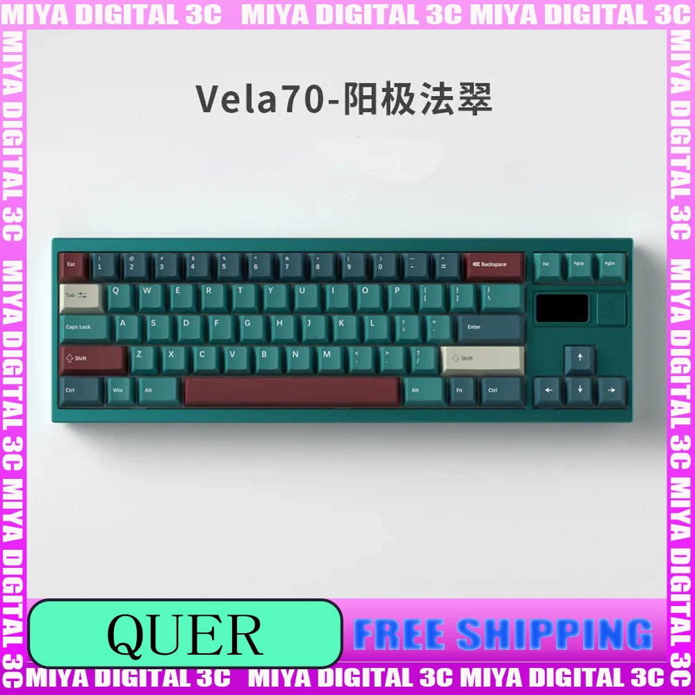 Aluminum Mechanical Keyboard Kit QUER Vela70 R2 Tri Mode Wireless Gaming Keyboard Kit GASKET Hot Swap with Screen PC Accessories
Aluminum Mechanical Keyboard Kit QUER Vela70 R2 Tri Mode Wireless Gaming Keyboard Kit GASKET Hot Swap with Screen PC Accessories