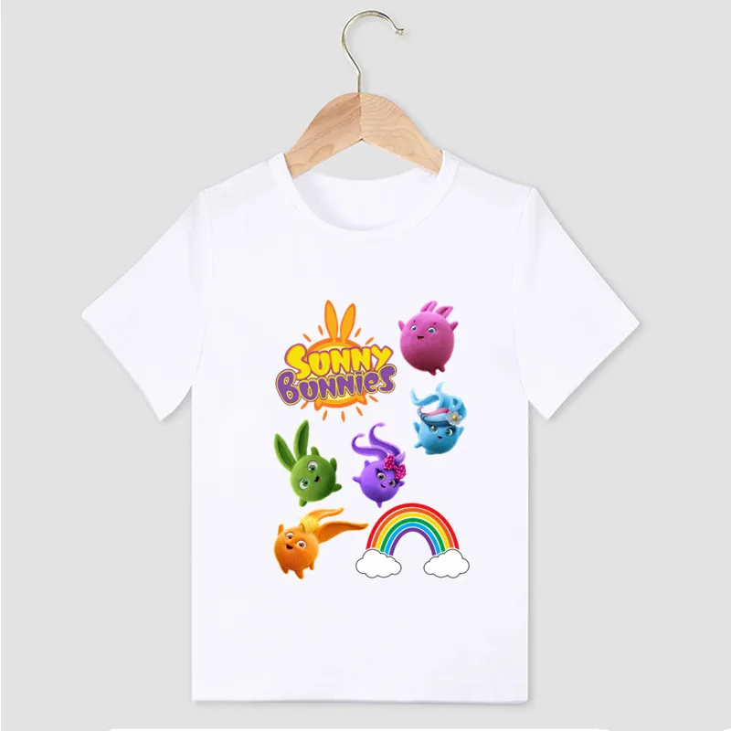 Hot Sale Kids T shirt Cute Sunny Bunnies Print Cartoon T-shirt For Boys Summer Children Short Sleeve Tops Baby Girls Clothes
Hot Sale Kids T shirt Cute Sunny Bunnies Print Cartoon T-shirt For Boys Summer Children Short Sleeve Tops Baby Girls Clothes