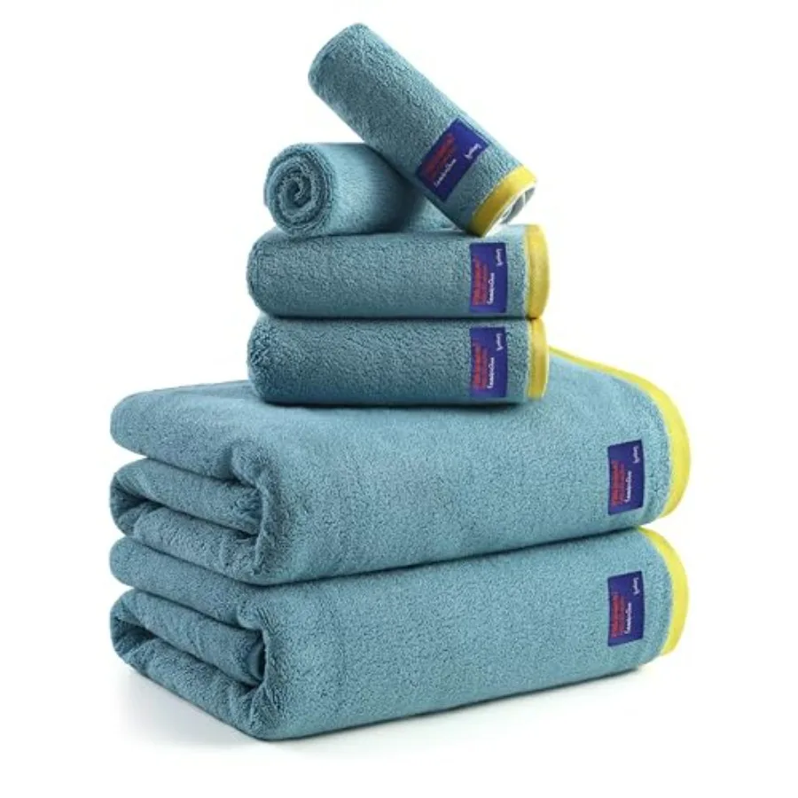 Luxury Bath Towel Set of 6, 100 Cotton - 2 Bath Towels, 2 Hand Towels, 2 Washcloths, Ultra Soft Highly Absorbent Quick Dry Towe
Luxury Bath Towel Set of 6, 100 Cotton - 2 Bath Towels, 2 Hand Towels, 2 Washcloths, Ultra Soft Highly Absorbent Quick Dry Towe