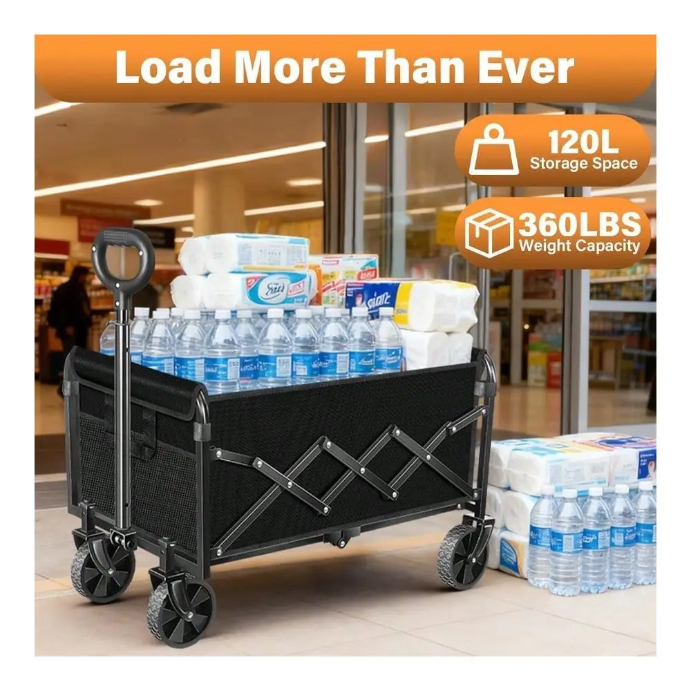 Carts Foldable Collapsible Wagon With Wheels Folding Utility Wagon Cart Portable For Camping,Sports,Groceries,Apartment Travel
Carts Foldable Collapsible Wagon With Wheels Folding Utility Wagon Cart Portable For Camping,Sports,Groceries,Apartment Travel