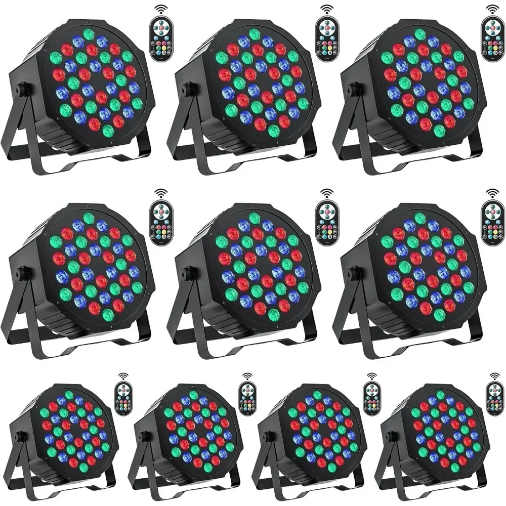 Сценические светильники, 10 упаковок, 36 светодиодов RGB, светодиодные фонари Par, DMX-контроллер, звуковая активация, 7-канальные фонари для DJ-вечеринок
Сценические светильники, 10 упаковок, 36 светодиодов RGB, светодиодные фонари Par, DMX-контроллер, звуковая активация, 7-канальные фонари для DJ-вечеринок