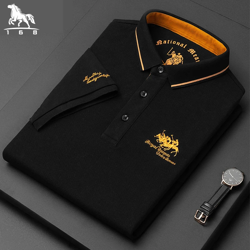 Men's high quality summer new lapel men's short sleeve polo shirt Embroidery solid color business casual men's polo shirt M-4XL
Men's high quality summer new lapel men's short sleeve polo shirt Embroidery solid color business casual men's polo shirt M-4XL