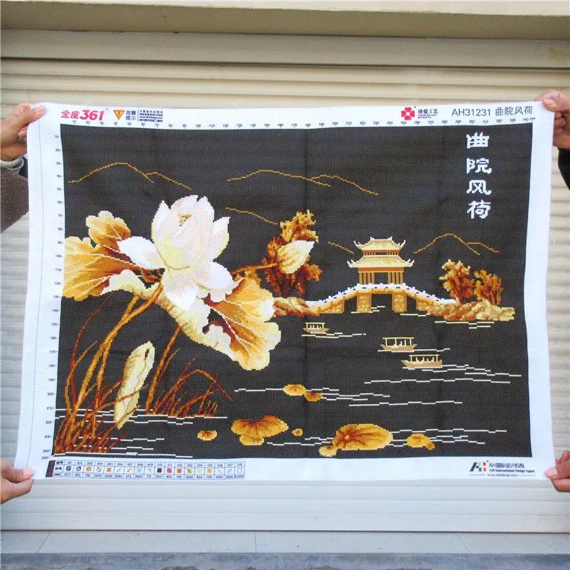 Ailuo 3D Ручная вышивка крестом готовая Quyuan Fenghe Lotus маленькая ресторанная обеденная зала Висячие картины вышитые для
Ailuo 3D Ручная вышивка крестом готовая Quyuan Fenghe Lotus маленькая ресторанная обеденная зала Висячие картины вышитые для