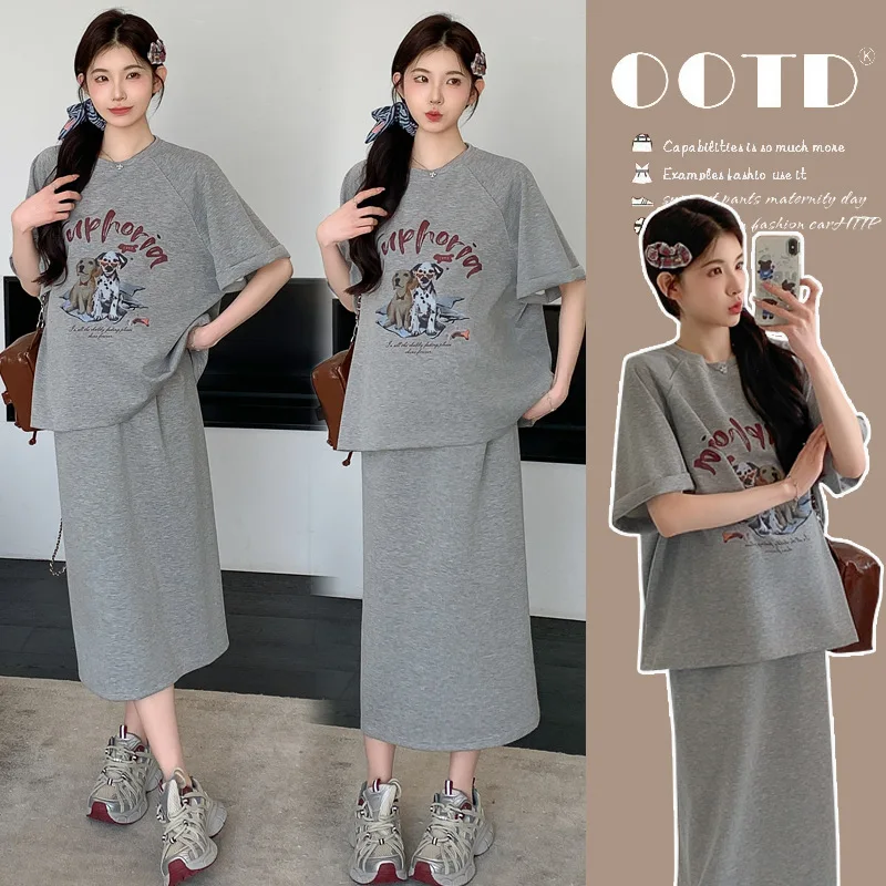 Maternity Clothes Summer 2026 American Style Retro Cartoon Dog Print Short Sleeve Top and Midi Skirt Loose Soft Comfortable
Maternity Clothes Summer 2026 American Style Retro Cartoon Dog Print Short Sleeve Top and Midi Skirt Loose Soft Comfortable