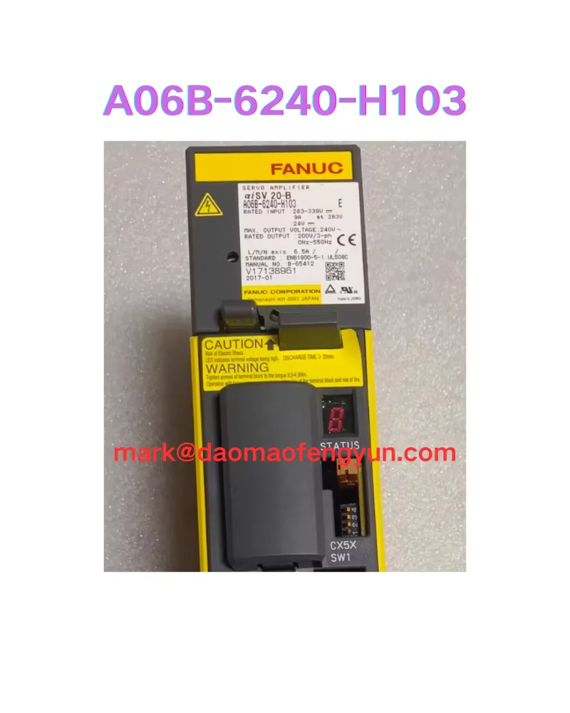 A06B-6240-H103 Used SERVO DRIVES tested OK
A06B-6240-H103 Used SERVO DRIVES tested OK