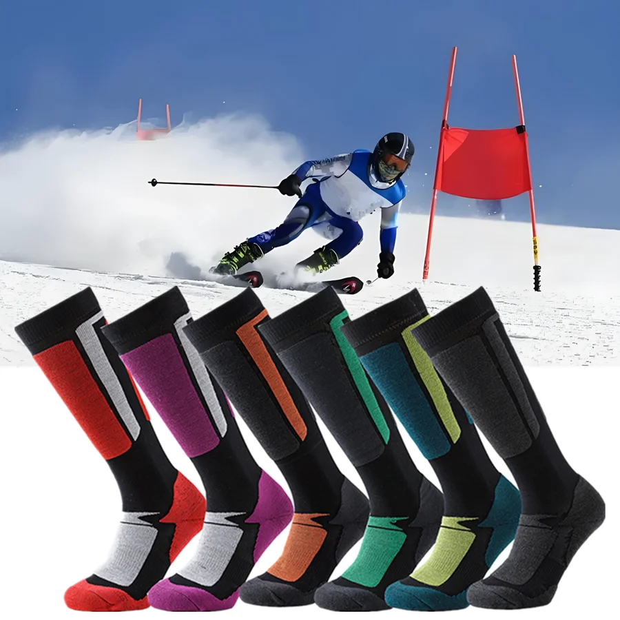 1/6Pairs Unisex Compression Ski Socks Non Slip Grip Thermal Insulated Breathable Shockproof with Towel Bottom for Winter Sports
1/6Pairs Unisex Compression Ski Socks Non Slip Grip Thermal Insulated Breathable Shockproof with Towel Bottom for Winter Sports