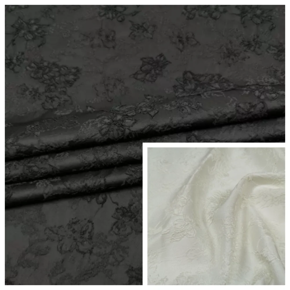 Jacquard Fabric Spring Summer Fashion Clothing Designer for Diy Sewing Autumn Black White Rose Dark Grain Dress Cloth
Jacquard Fabric Spring Summer Fashion Clothing Designer for Diy Sewing Autumn Black White Rose Dark Grain Dress Cloth