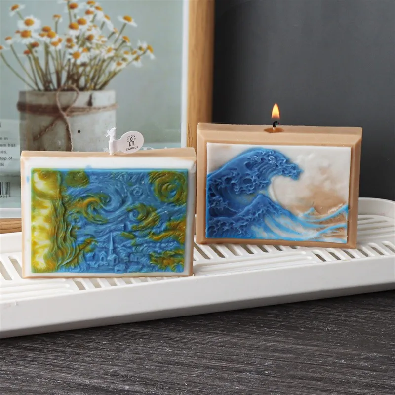 Creative Waves and Starry Sky Silicone Soap Mold Square Abstract Painting Pattern Candle Plaster Making Mould Chocolate Baking
Creative Waves and Starry Sky Silicone Soap Mold Square Abstract Painting Pattern Candle Plaster Making Mould Chocolate Baking