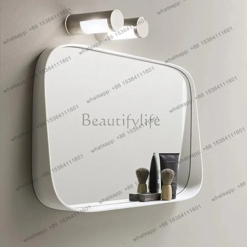 D30 Nordic light luxury bathroom mirror comb cosmetic mirror bathroom mirror storage function square light strip defogging
D30 Nordic light luxury bathroom mirror comb cosmetic mirror bathroom mirror storage function square light strip defogging