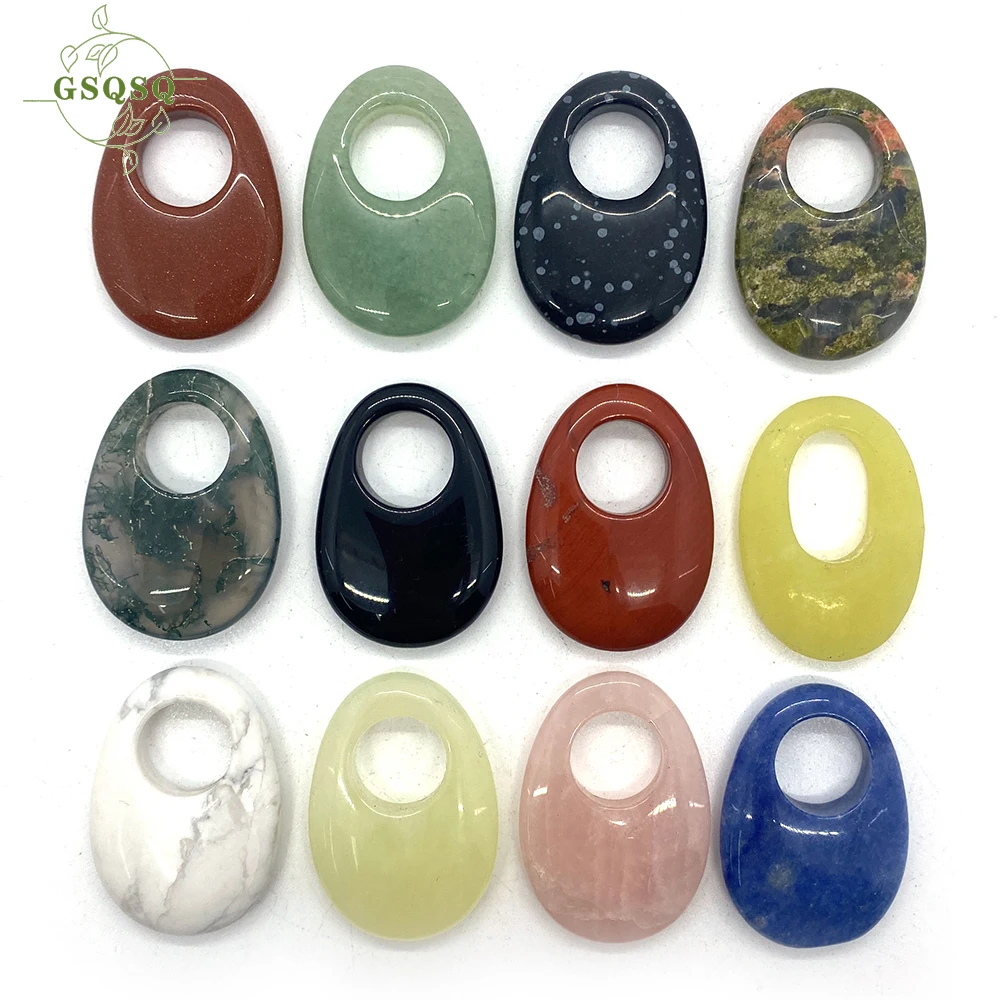 Exquisite Large Hole Beads Necklace Pendant Beads Natural Agate Stone Crystal Pendant Necklace Ladies Jewelry Making DIY Party
Exquisite Large Hole Beads Necklace Pendant Beads Natural Agate Stone Crystal Pendant Necklace Ladies Jewelry Making DIY Party