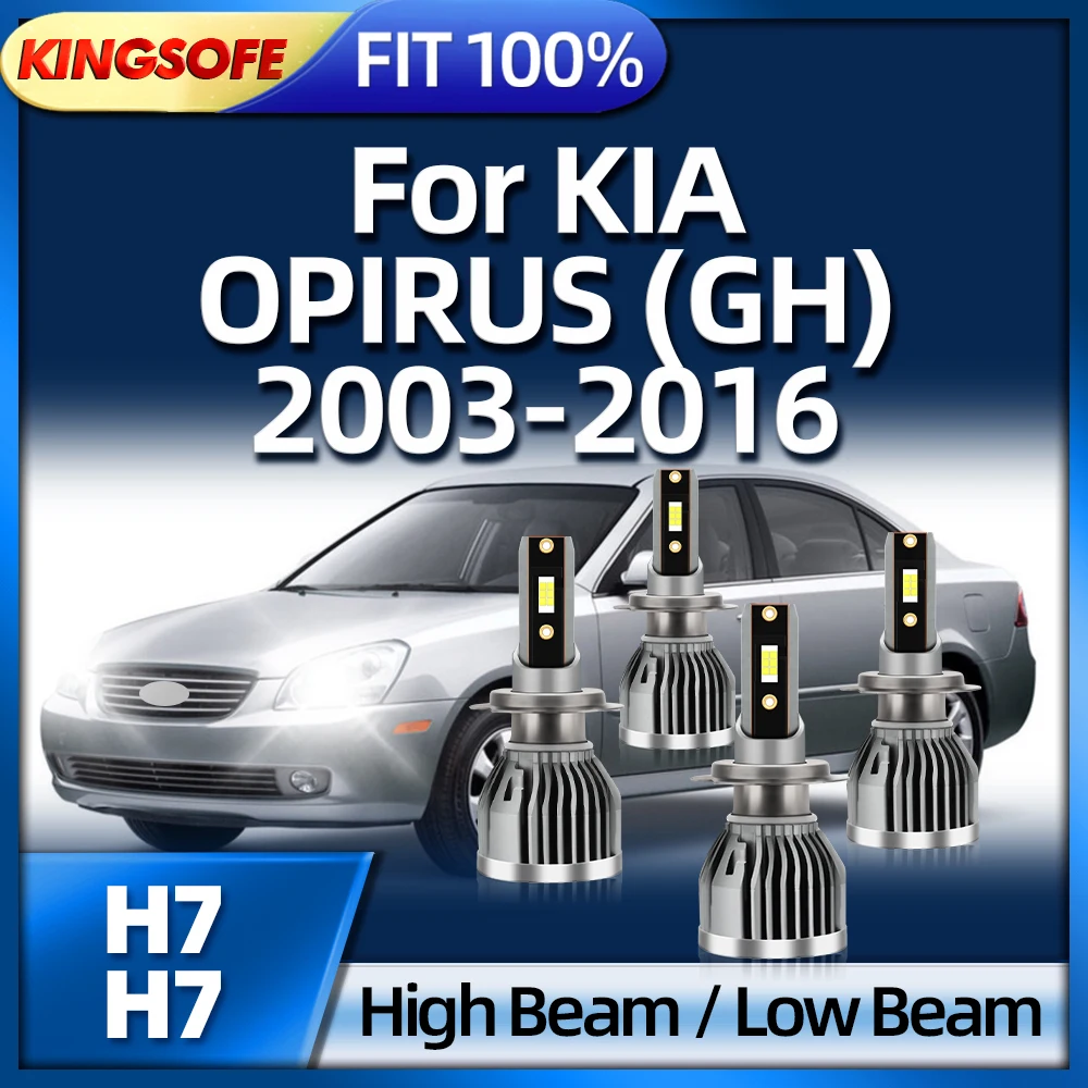 KINGSOFE H7 LED Headlight 30000LM CSP Chip Bulbs Turbo Light For KIA OPIRUS (GH) 2003 2004 2005 2006 2007 2008 2009 2010-2016
KINGSOFE H7 LED Headlight 30000LM CSP Chip Bulbs Turbo Light For KIA OPIRUS (GH) 2003 2004 2005 2006 2007 2008 2009 2010-2016