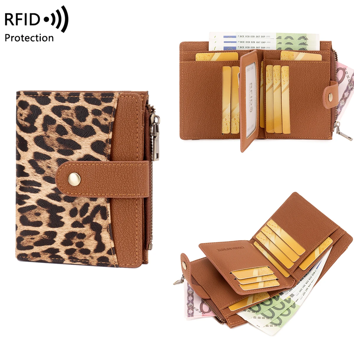 RFID Blocking Womens Wallet Portable Short trifold Purse with Zipper Coin Pocket,Durable PU Leather Card Holder for Travel Daily
RFID Blocking Womens Wallet Portable Short trifold Purse with Zipper Coin Pocket,Durable PU Leather Card Holder for Travel Daily