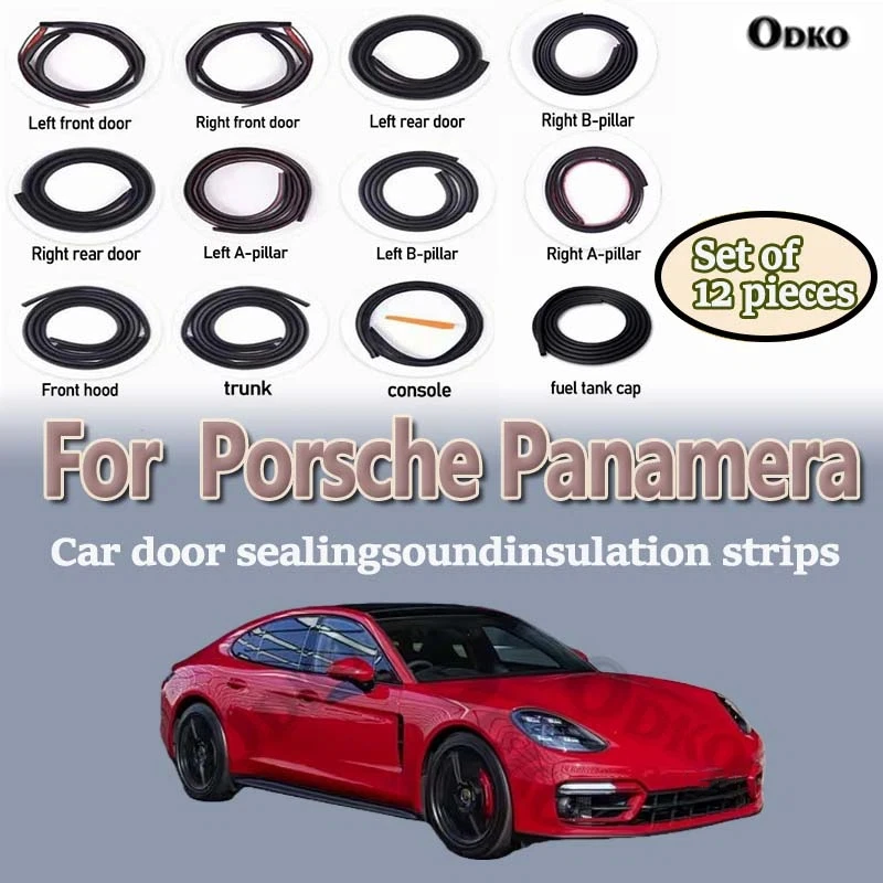 Car Door Seal Strip Rubber Noise Insulation Dustproof Seal Strip Not easy to Fall off For Porsche Panamera Car Accessories 12Pcs
Car Door Seal Strip Rubber Noise Insulation Dustproof Seal Strip Not easy to Fall off For Porsche Panamera Car Accessories 12Pcs