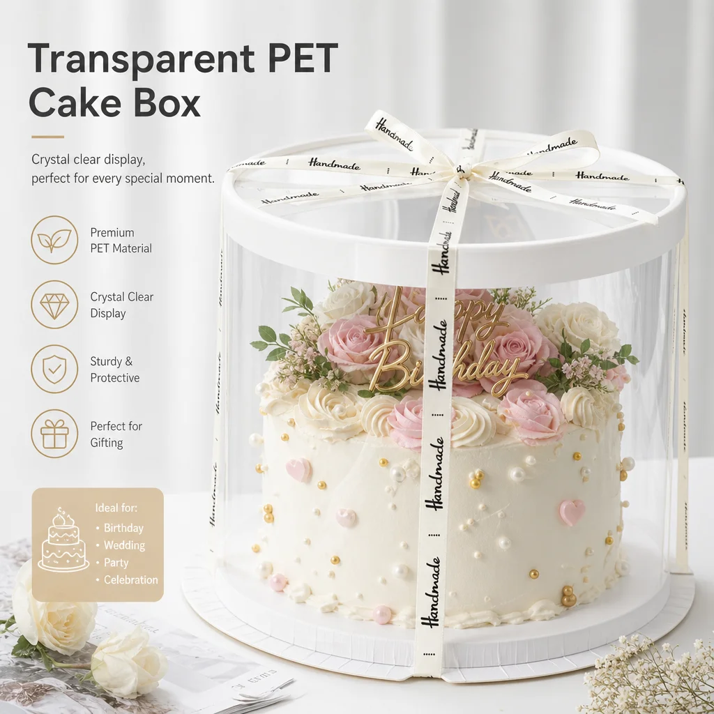 5pcs Round Transparent Cake Box 4/6/8/10inch Birthday Wedding Party Decoration Plastic Cake Packing Boxes
5pcs Round Transparent Cake Box 4/6/8/10inch Birthday Wedding Party Decoration Plastic Cake Packing Boxes